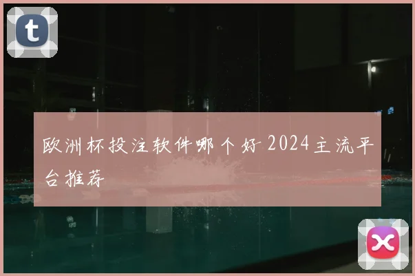 欧洲杯投注软件哪个好 2024主流平台推荐